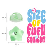 180g Crystal Green Transparent Smiley Star Taba Squishy