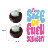 FUFUSQUISHY Cracking Wax Mint Chocolate Stress Ball