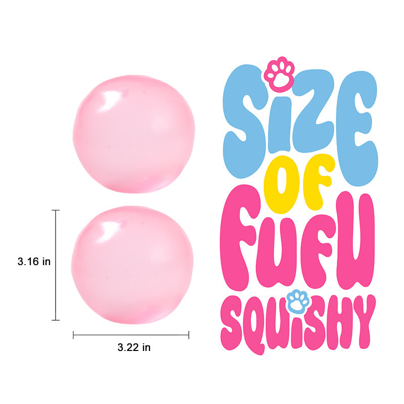 FUFUSQUISHY Pink Coconut Oil Stress Ball