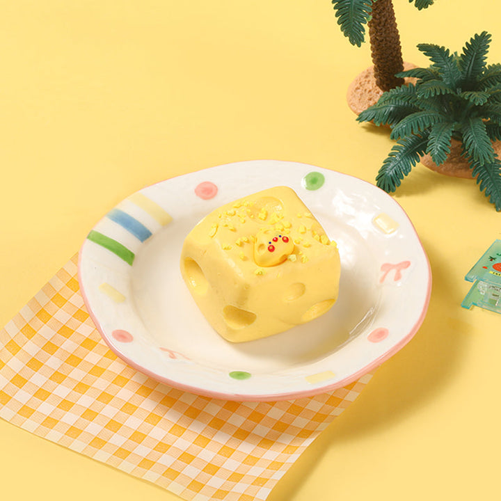 Cheese Block Taba Squishy
