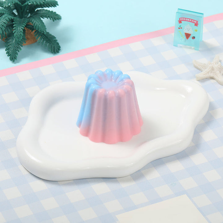 Blue and Pink Kneading Pudding Taba Squishy
