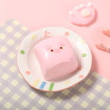 Pink Square Pig Taba Squishy