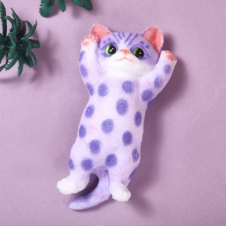 Lavender Spots Cheer Kitty Taba Squishy