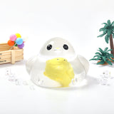 2100g Giant Crystal Chicken with Small Chicken Taba Squishy