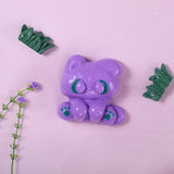 77g Purple Elf Kitty Taba Squishy