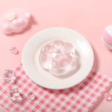 Transparent Purely Pink Cat Paw Taba Squishy