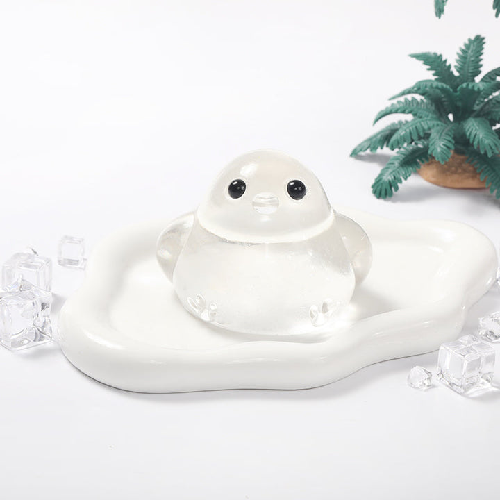 200g Crystal-clear Cute Chicken Taba Squishy