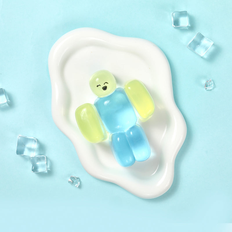 200g  Crystal Yellow（split squishy)  Noob Taba Squishy
