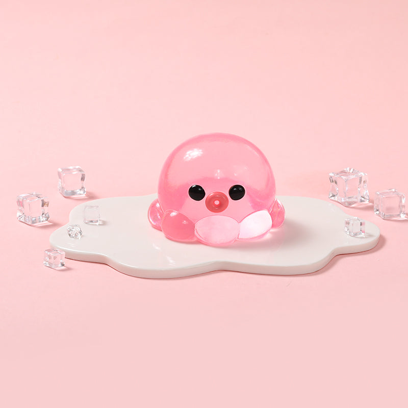 Crystal Pink Octopus Taba Squishy
