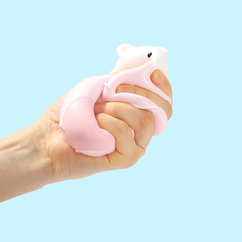 Pink Bunny Puff Taba Squishy