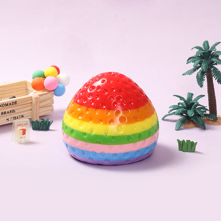 2100g Giant Rainbow Strawberry Taba Squishy