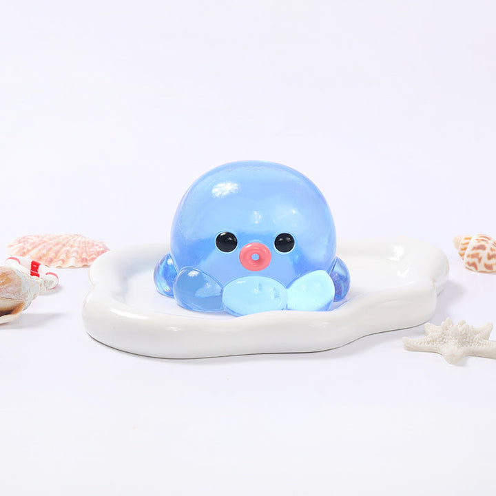 Crystal Blue Octopus Taba Squishy