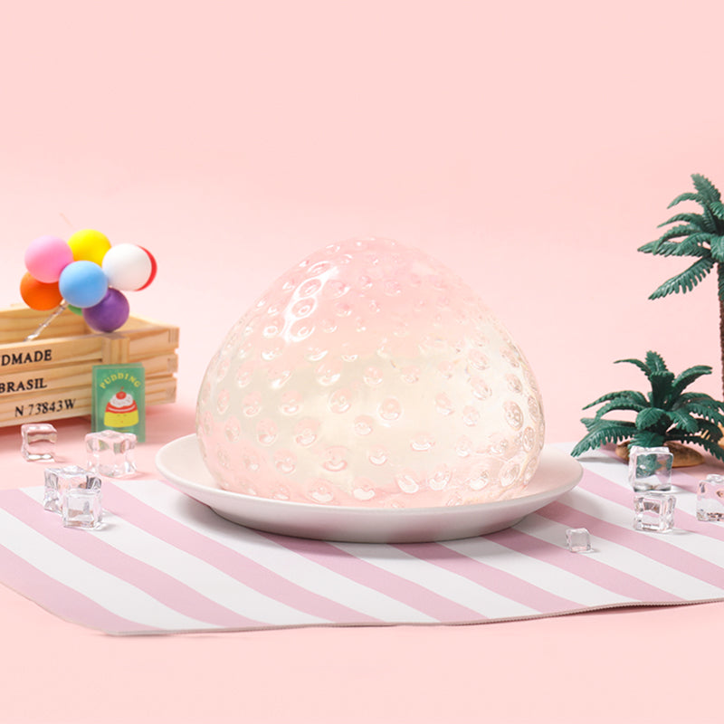 2100g Crystal Strawberry with Pink Top Taba Squishy