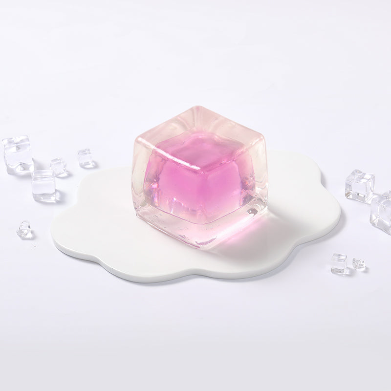 Crystal Pink Ice Cube Taba Squishy
