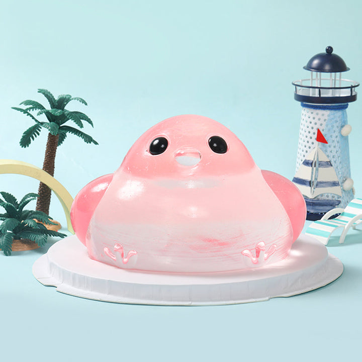 2100g Giant Crystal Pink Chicken Taba Squishy