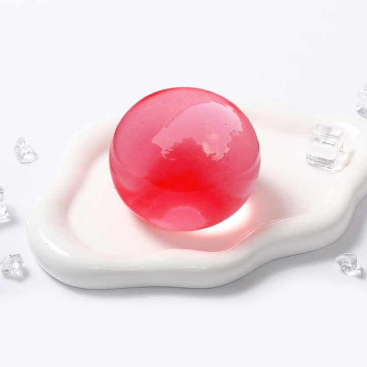 100g Crystal Red  Magic Ball Taba Squishy