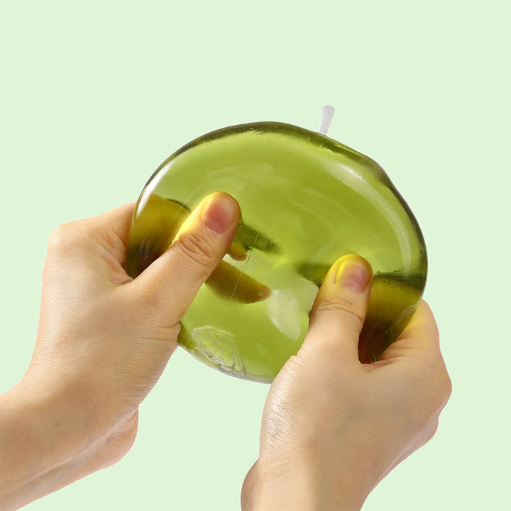 FUFUSQUISHY Crystal Green Apple Stress Ball
