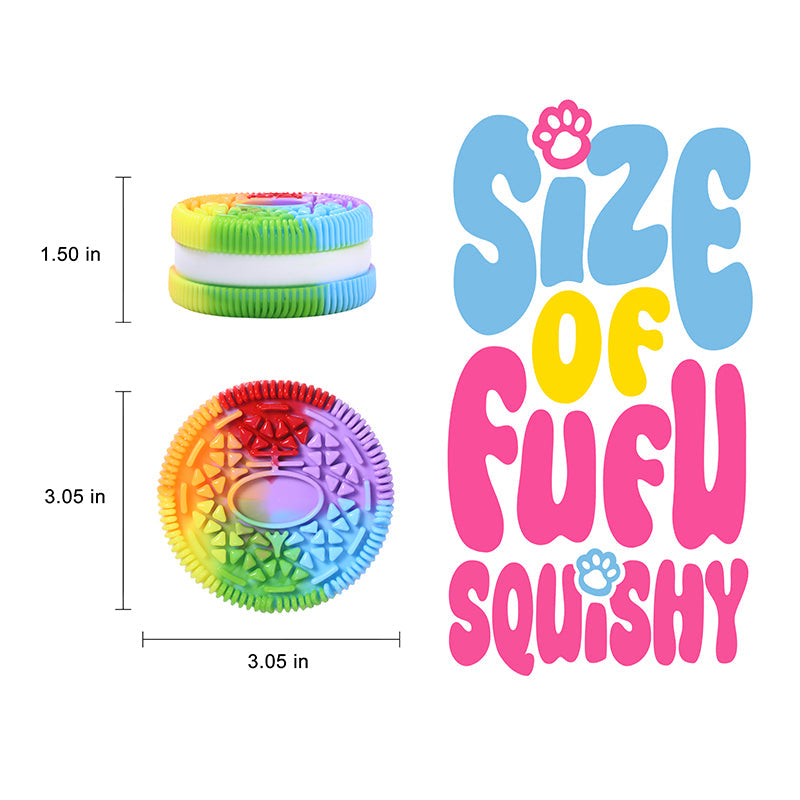200g Rainbow Cookie Taba Squishy