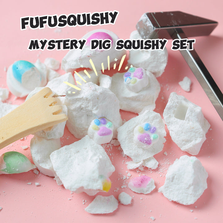 FUFUSQUISHY Cat Paw Squishy Dig Kit