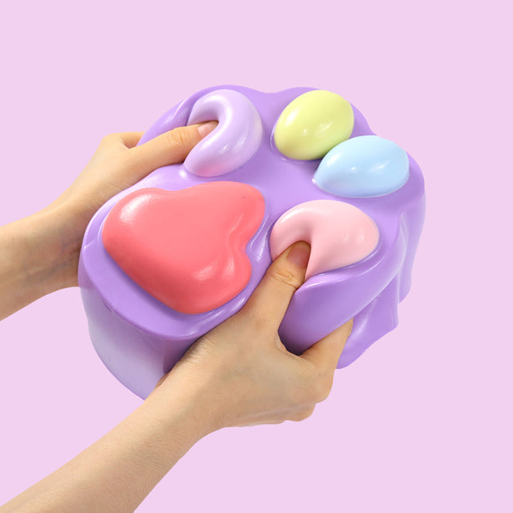 2100g Giant Purple Snowy Paw Taba Squishy