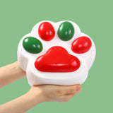 2100g Red & Green Christmas Paw Taba Squishy