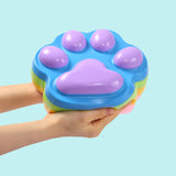 2100g Blue Base Multicolor Paw Taba Squishy