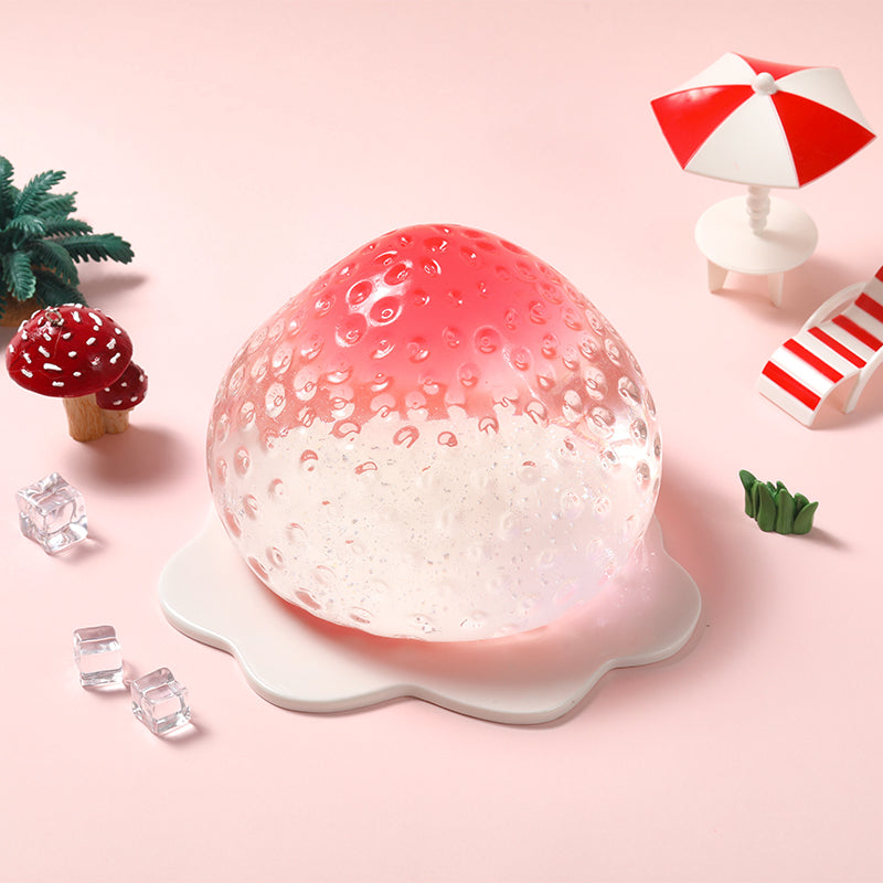 2100g Red Top Crystal Strawberry Taba Squishy