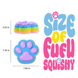 2100g Blue Base Multicolor Paw Taba Squishy