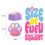 2100g Giant Purple Snowy Paw Taba Squishy