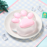 800g Super Crystal Based Pink Cat Paw Taba Squishy