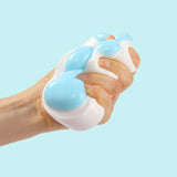 230g White Blue Cat Paw Taba Squishy