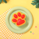 230g Orange Rainbow Cat Paw Taba Squishy