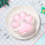 800g Super Crystal Based Pink Cat Paw Taba Squishy
