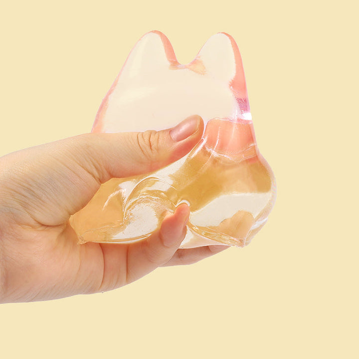 250g Crystal Yellow Faceless Bunny Taba Squishy