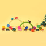 24pc Mini Colorful Cookie Taba Squishy