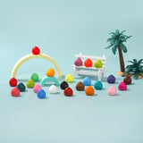24pc Mini Colorful Strawberry Taba Squishy