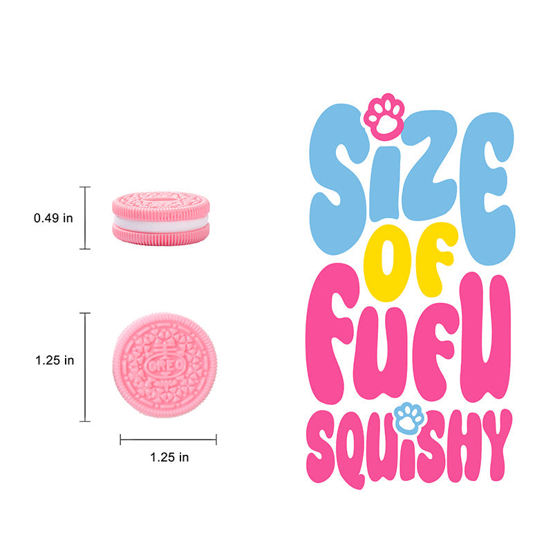 24pc Mini Colorful Cookie Taba Squishy