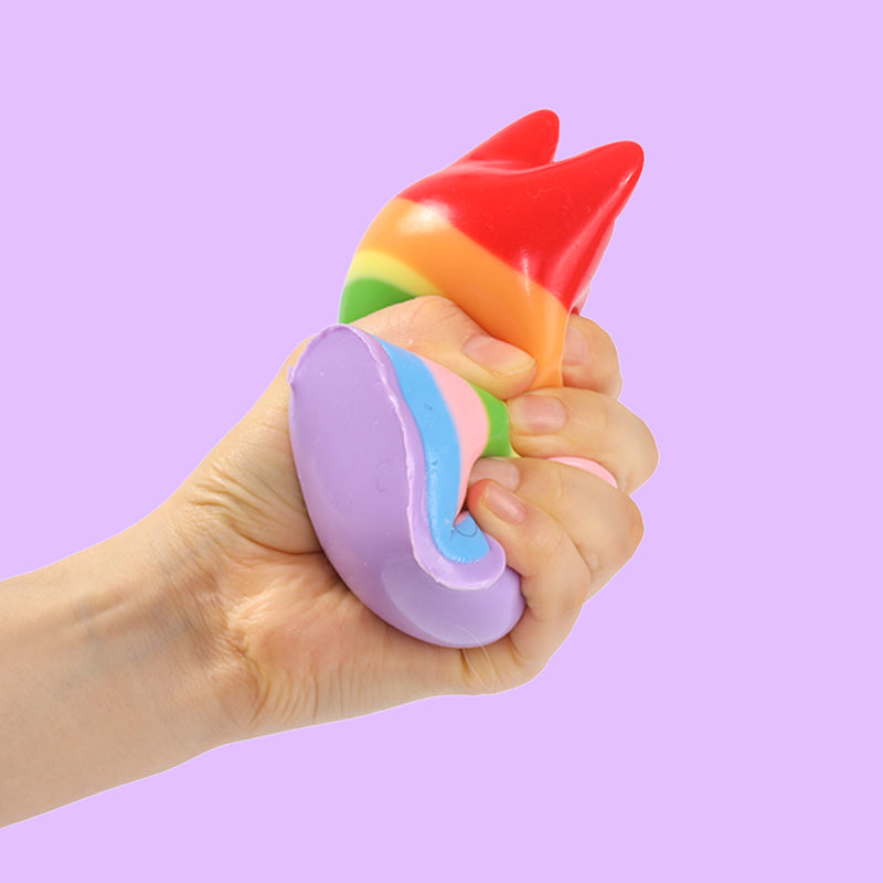 Rainbow Faceless Bunny Squishy