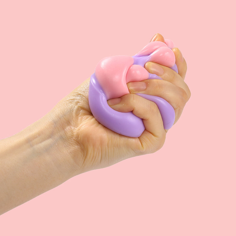 Purple Pink Cat Paw Taba Squishy