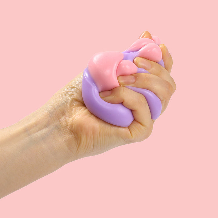 Purple Pink Cat Paw Taba Squishy