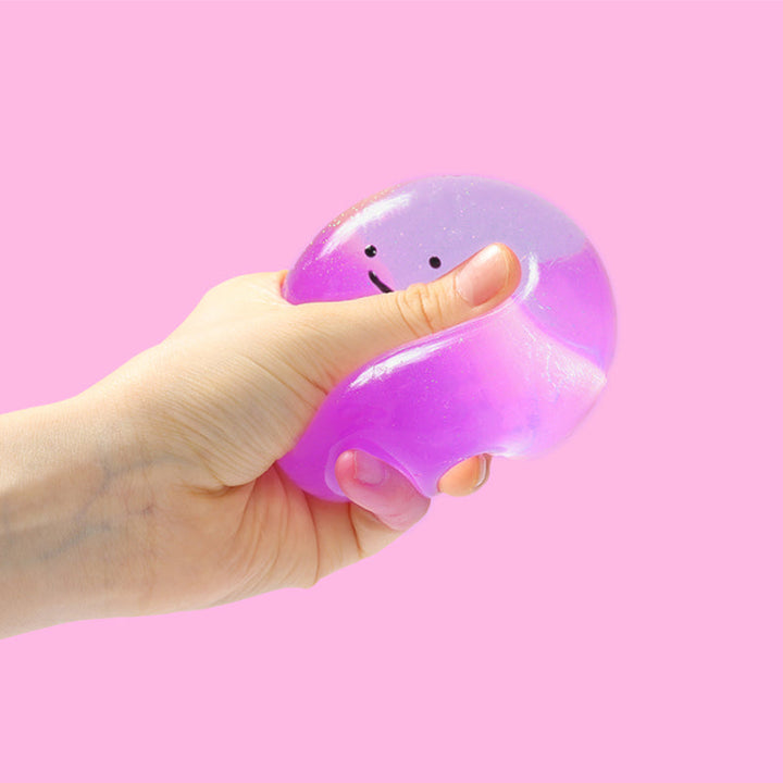 100g Crystal Sparkling Purple Galaxy Ball Taba Squishy