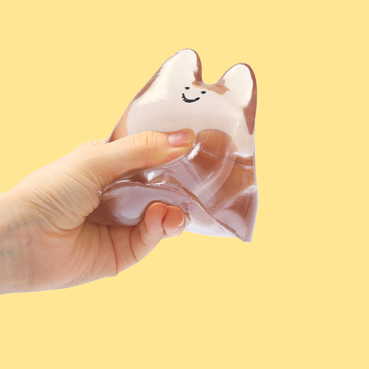 250g Crystal Chocolate Smile Face Bunny Taba Squishy