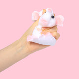 White and Pink Large Elephant Squishy