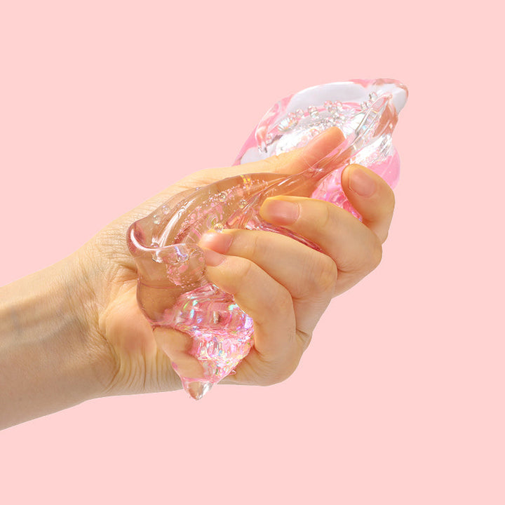 Crystal Pink Conch Taba Squishy
