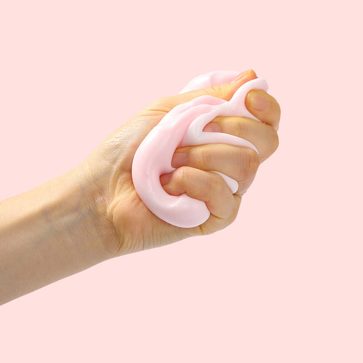 Strawberry Milkshake Paw Taba Squishy