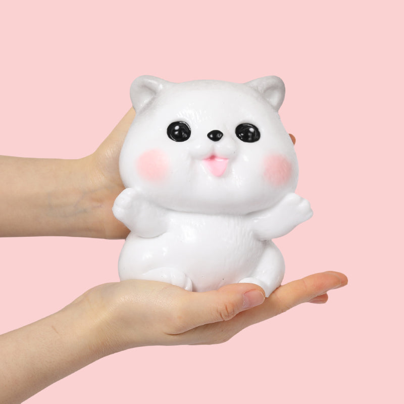 FUFUSQUISHY 1000g Kawaii Puffy Hamster Taba Squishy