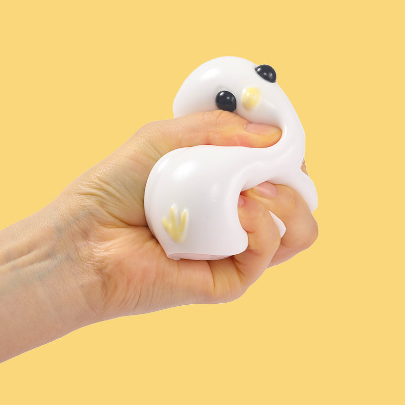 200g White Cute Chicken Taba Squishy