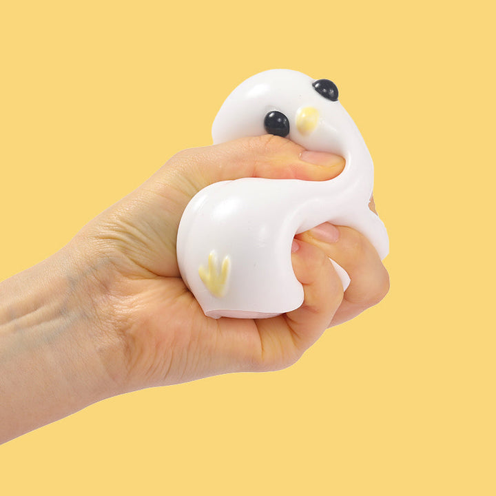 200g White Cute Chicken Taba Squishy