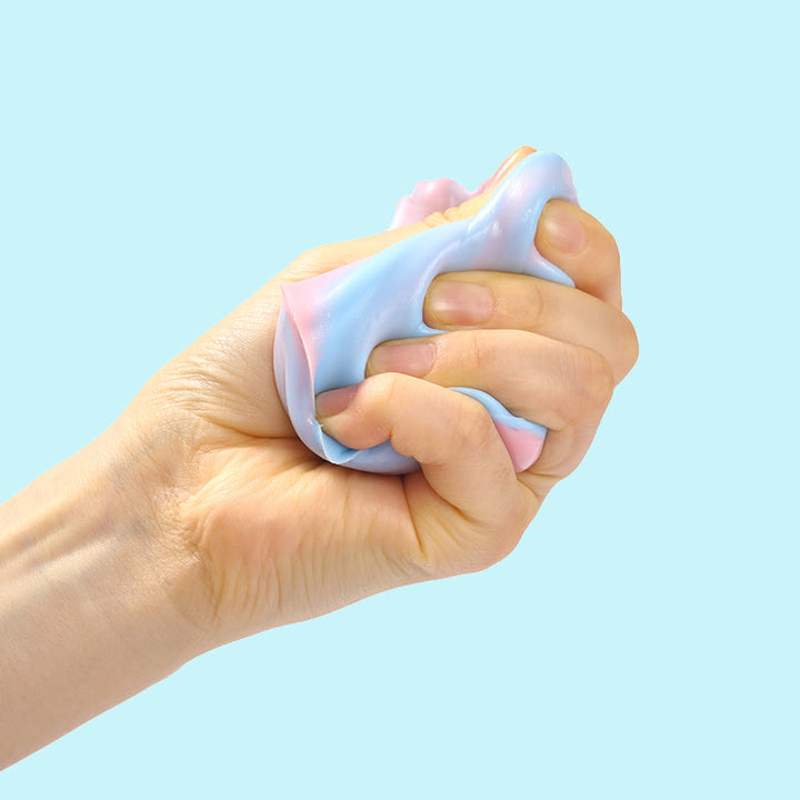 Blue and Pink Kneading Pudding Taba Squishy