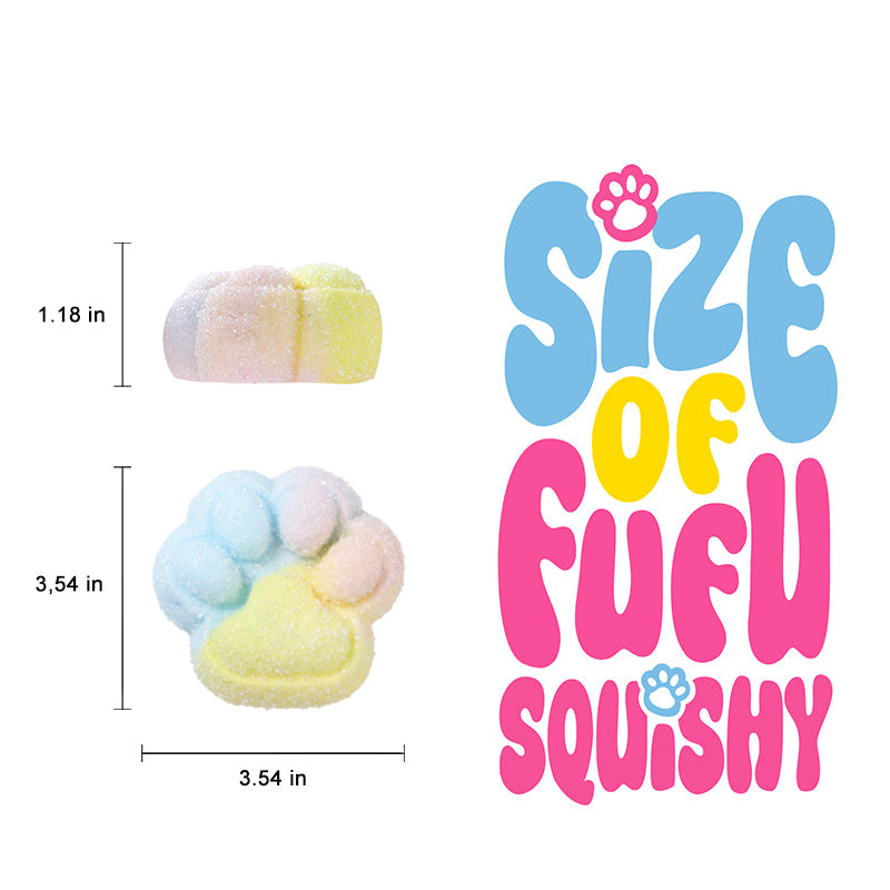 Tri-Color Cat Paw Squishy